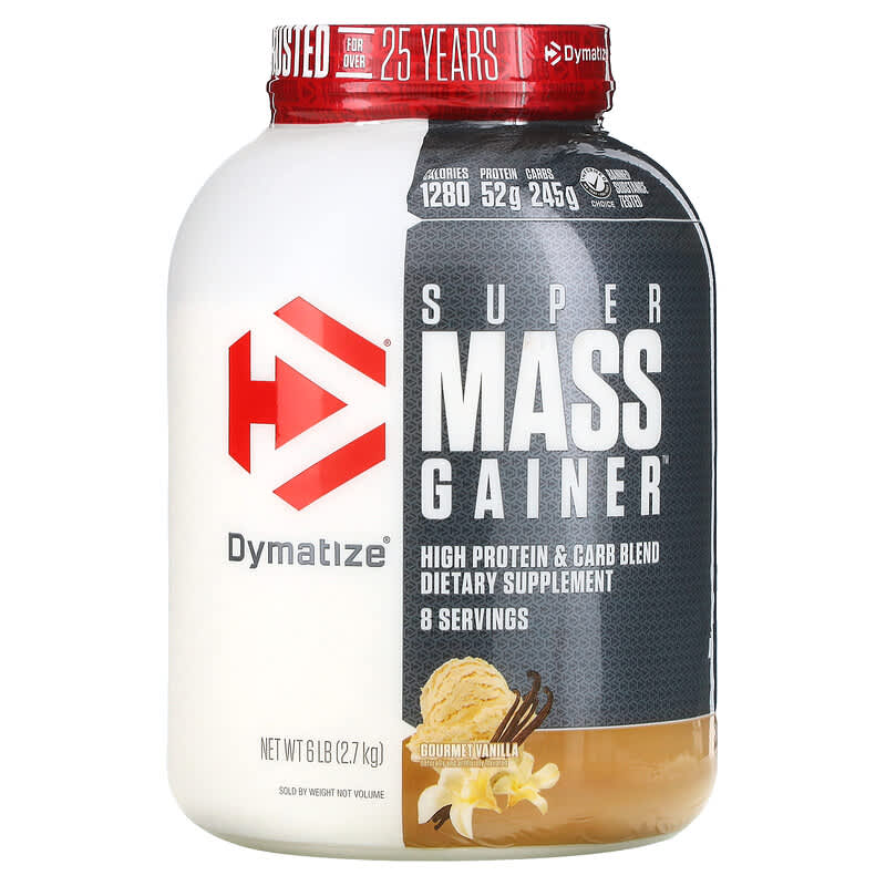 Dymatize Super Mass Gainer Gourmet Vanilla 6 lbs (2.7 kg) 705016331291