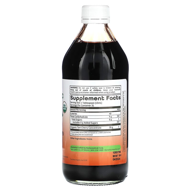 Dynamic Health, Once Daily Tart Cherry, Ultra 5X, 16 fl oz (473 ml) 790223724950