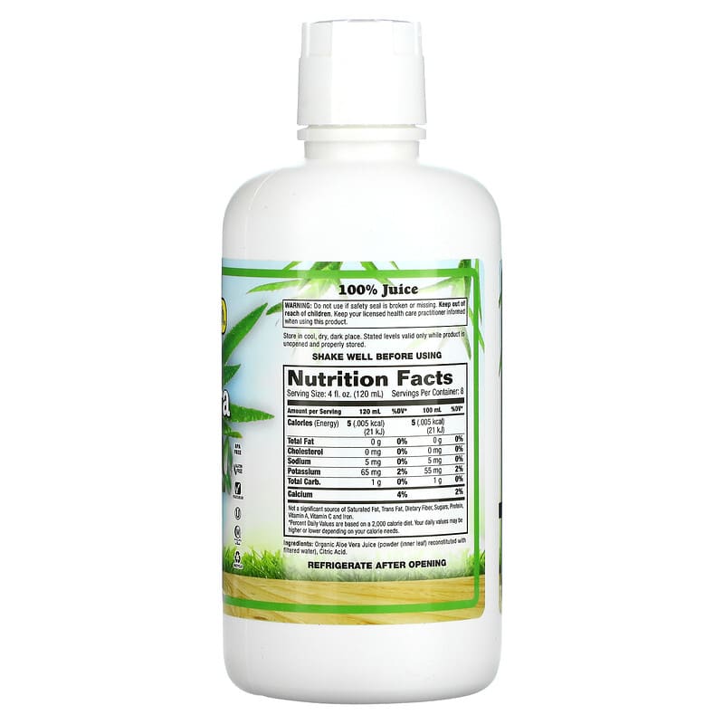 Dynamic Health, Organic Aloe Vera, Unflavored, 32 fl oz (946 ml) 790223100754