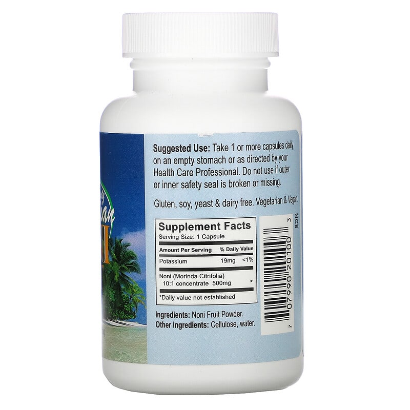Earth's Bounty ( Matrix Health ), Noni Fruit, Hawaiian, 500 mg, 60 Vegetarian Capsules 707990201003