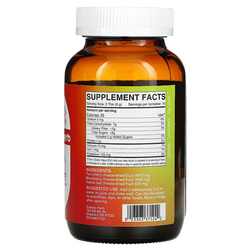 Eclectic Institute, Freeze Dried Fresh, Berry Tart Cherry, 5.1 oz (144 g) 23363371242