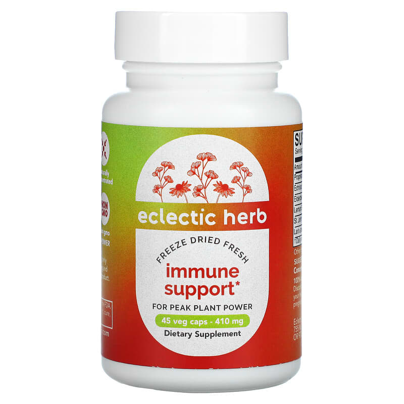 Eclectic Institute Freeze Dried Fresh Immune Support 410 mg 45 Veg Caps 23363324026