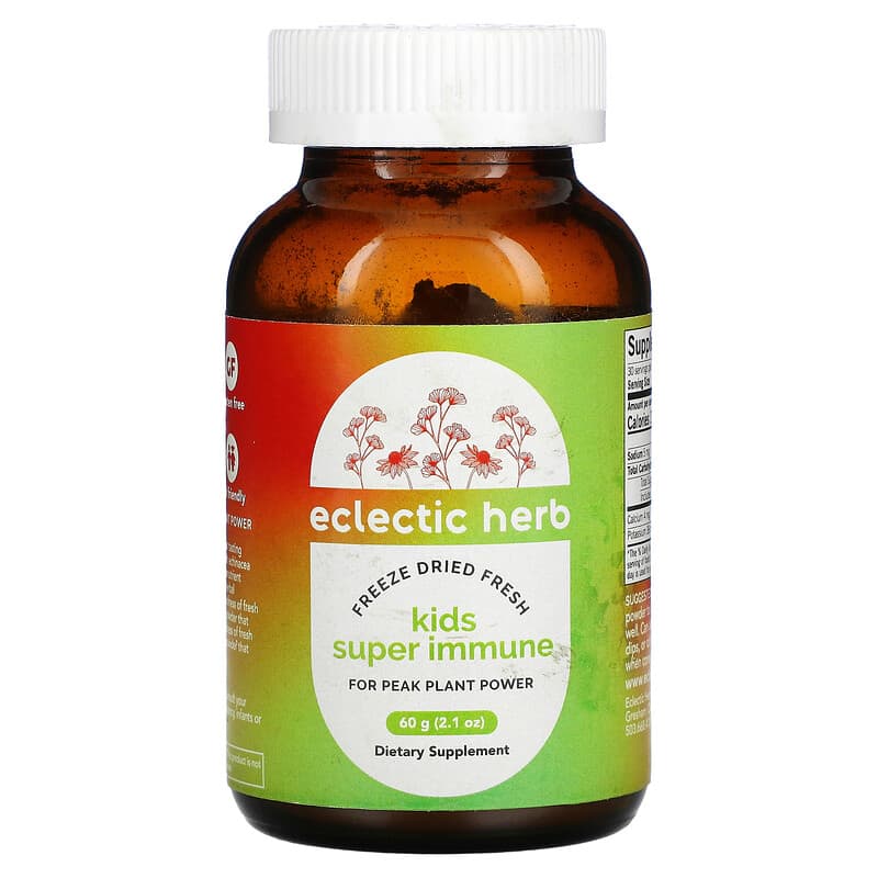 Eclectic Institute Freeze Dried Fresh Kids Super Immune 2.1 oz (60 g) 23363676026