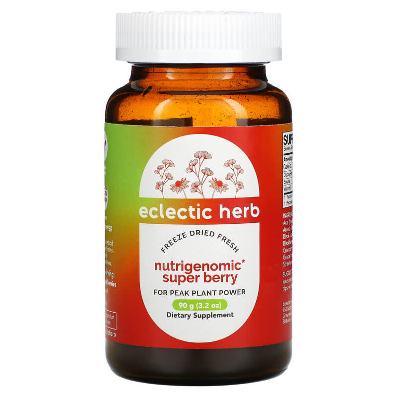 Eclectic Institute Freeze Dried Fresh Nutrigenomic Super Berry 3.2 oz (90 g) 23363379163
