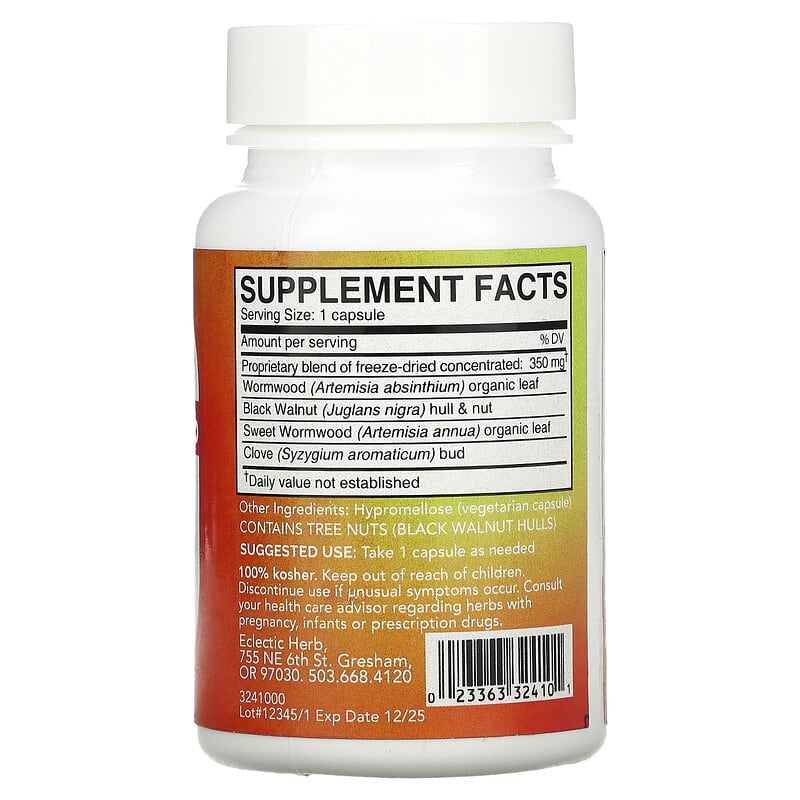 Eclectic Institute, Freeze Dried Fresh, Parafight, 350 mg, 45 Veg Caps 23363324101