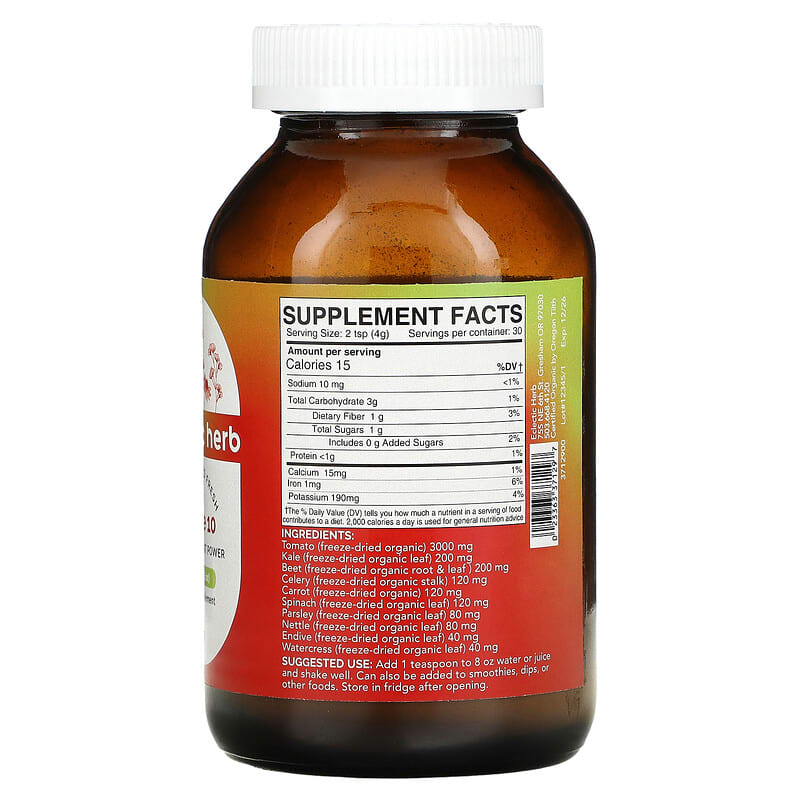 Eclectic Institute, Freeze Dried Fresh, Veggie 10, 4.2 oz (120 g) 23363371297