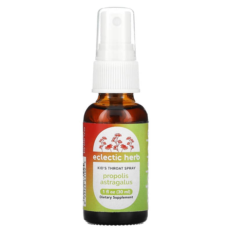 Eclectic Institute Kid's Throat Spray Propolis Astragalus 1 fl oz (30 ml) 23363631025