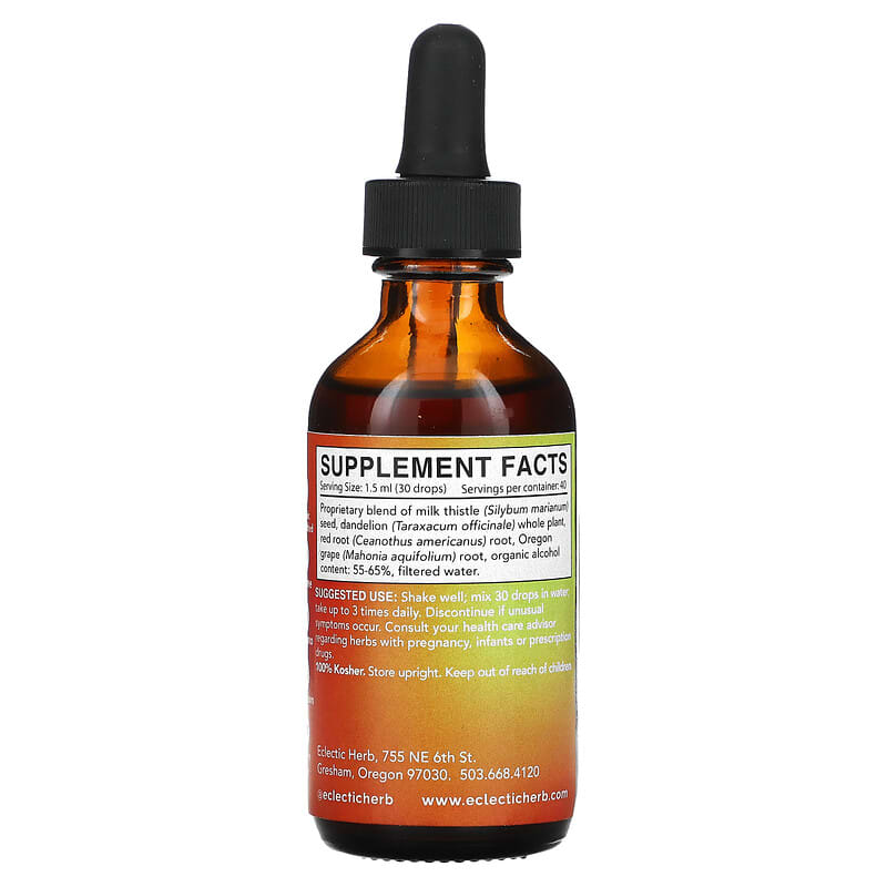 Eclectic Institute, Liver Support Extract, 2 fl oz (60 ml) 23363000555