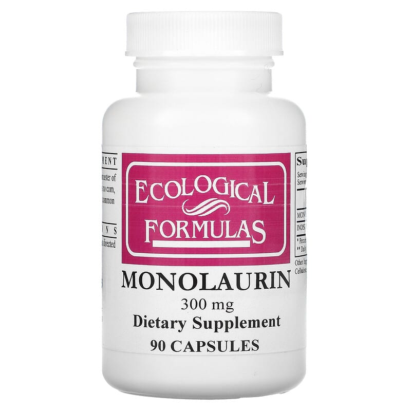 Ecological Formulas Monolaurin 300 mg 90 Capsules 696859034879