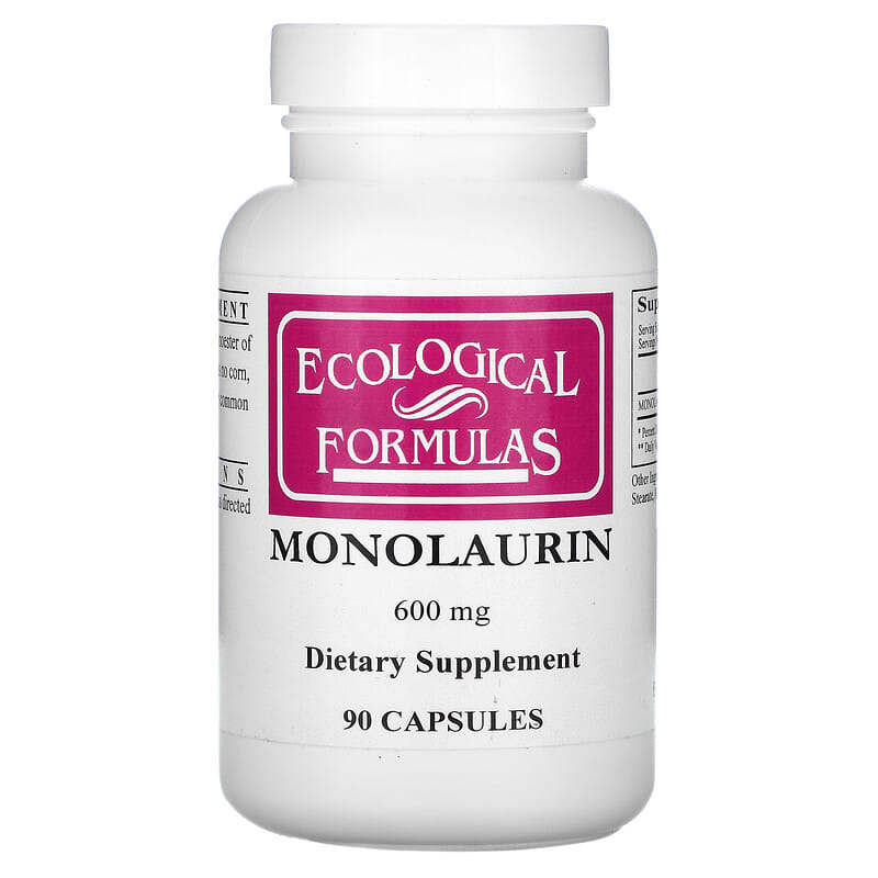 Ecological Formulas Monolaurin 600 mg 90 Capsules 696859034886