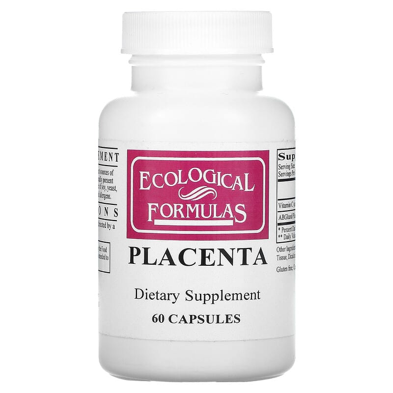 Ecological Formulas Placenta 60 Capsules 696859131363