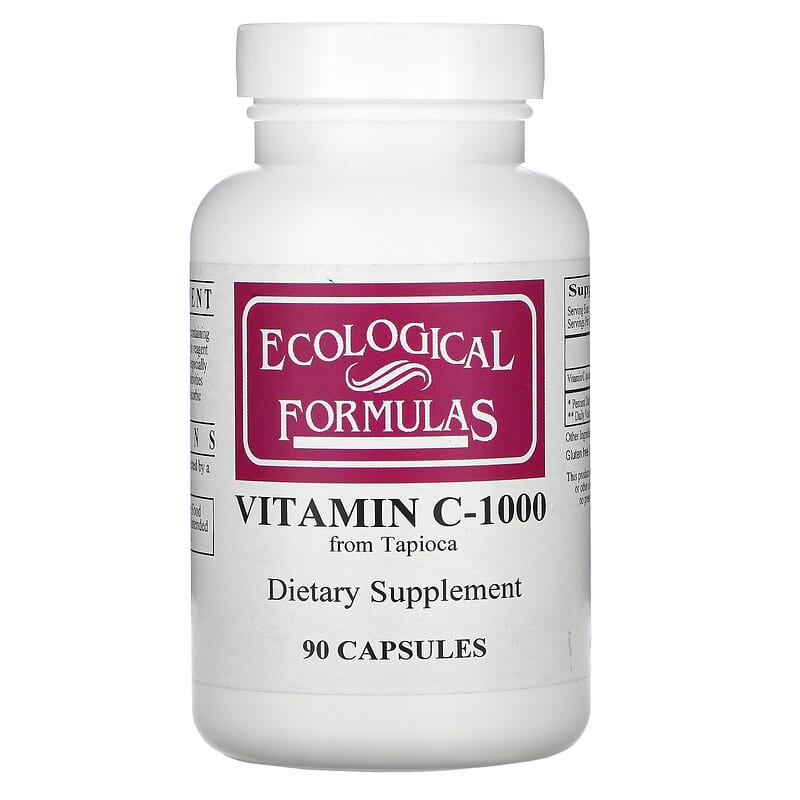 Ecological Formulas Vitamin C-1000 90 Capsules 696859034954