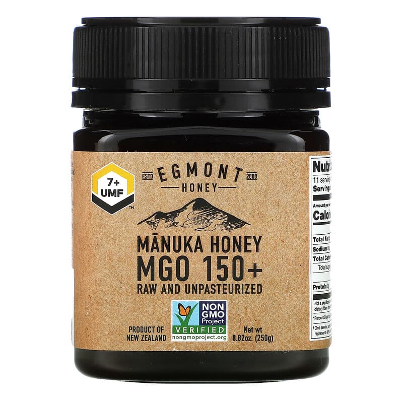 Egmont Honey Manuka Honey Raw And Unpasteurized MGO 150+ 8.82 oz (250 g) 9421034911260