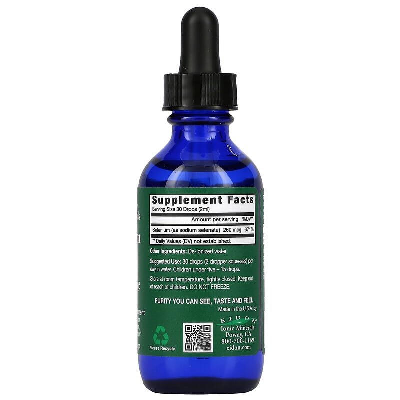 Eidon Mineral Supplements, Selenium Liquid Concentrate, 2 oz (60 ml) 640923000338