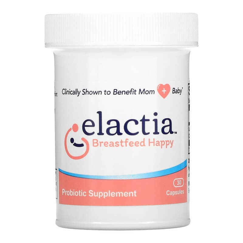 Elactia, Breastfeeding Probiotic, 30 Capsules 602359460308