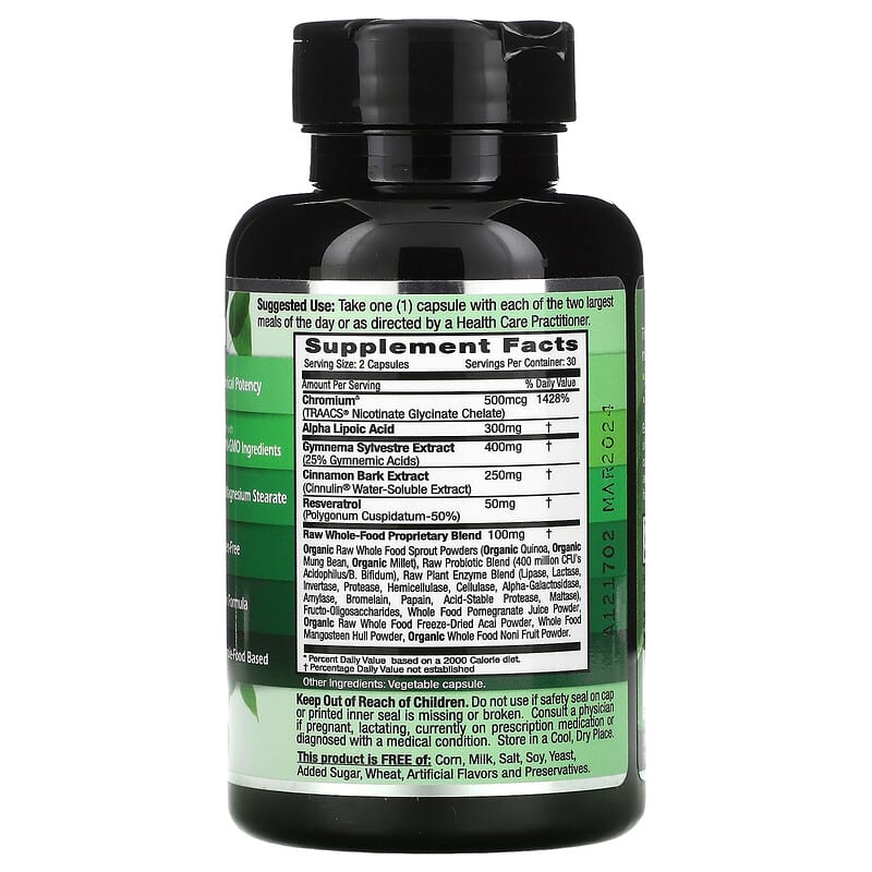 Emerald Laboratories, Blood Sugar Health, 60 Vegetable Caps 743650002160