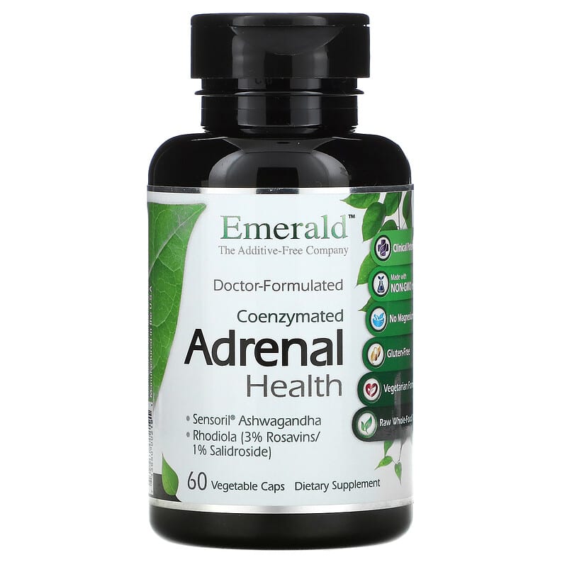 Emerald Laboratories Coenzymated Adrenal Health 60 Vegetable Caps 743650002191