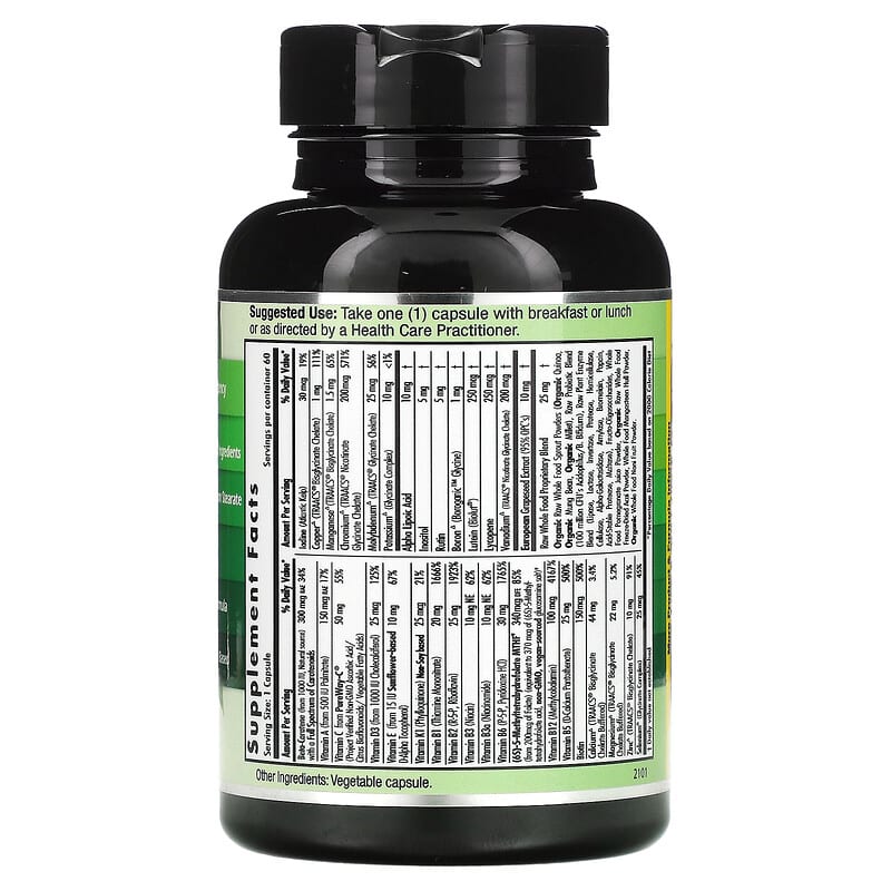 Emerald Laboratories, CoEnzymated Women's 1-Daily Multi, 60 Vegetable Caps 743650003419