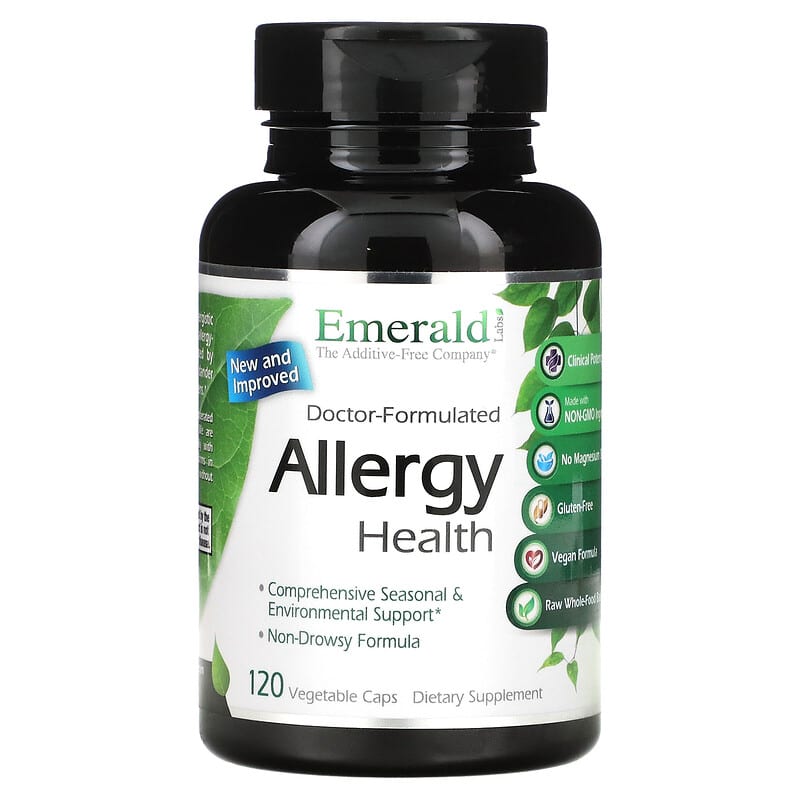 Emerald Laboratories Doctor-Formulated Allergy Health 120 Vegetable Caps 743650002283