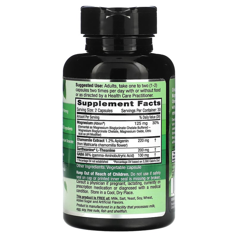 Emerald Laboratories, Doctor-Formulated Cerebral Calm, 60 Vegetable Caps 743650003686