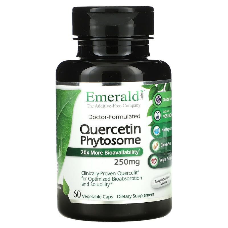 Emerald Laboratories Quercetin Phytosome 250 mg 60 Vegetable Caps 743650003655