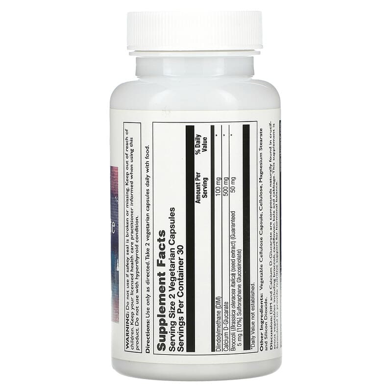 Emerita, DIM with Calcium D-Glucarate and Broccoli Seed, 60 Soy-Free Vegetarian Capsules 356163456841