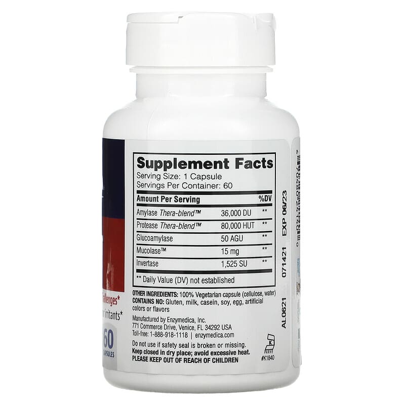 Enzymedica, Allerase, 60 Capsules 670480241400