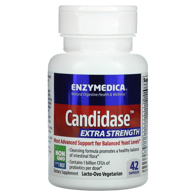 Enzymedica Candidase Extra Strength 42 Capsules 670480130100