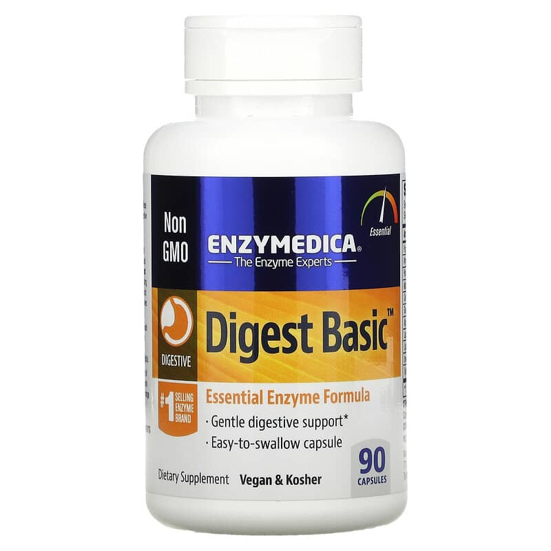 Enzymedica Digest Basic Essential Enzyme Formula 90 Capsules 670480290101