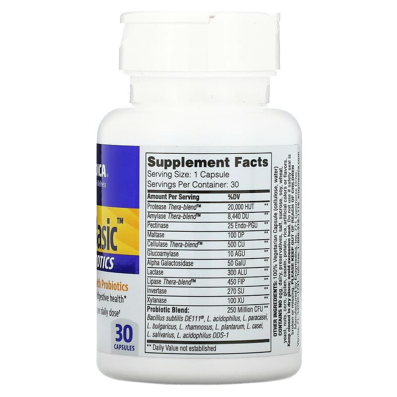 Enzymedica, Digest Basic + Probiotics , 30 Capsules 670480130506
