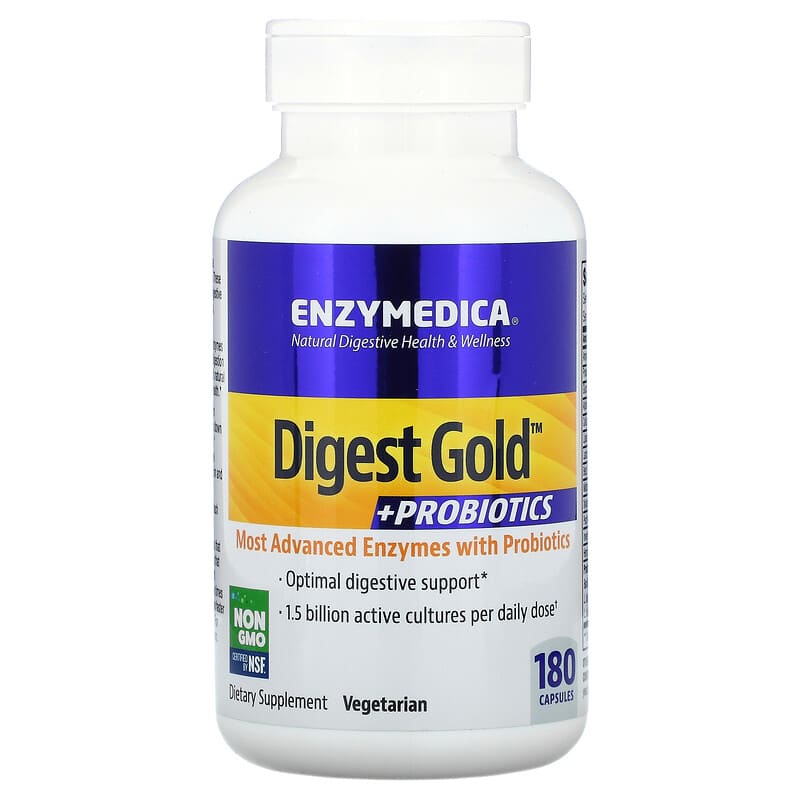 Enzymedica Digest Gold + Probiotics 180 Capsules 670480290910
