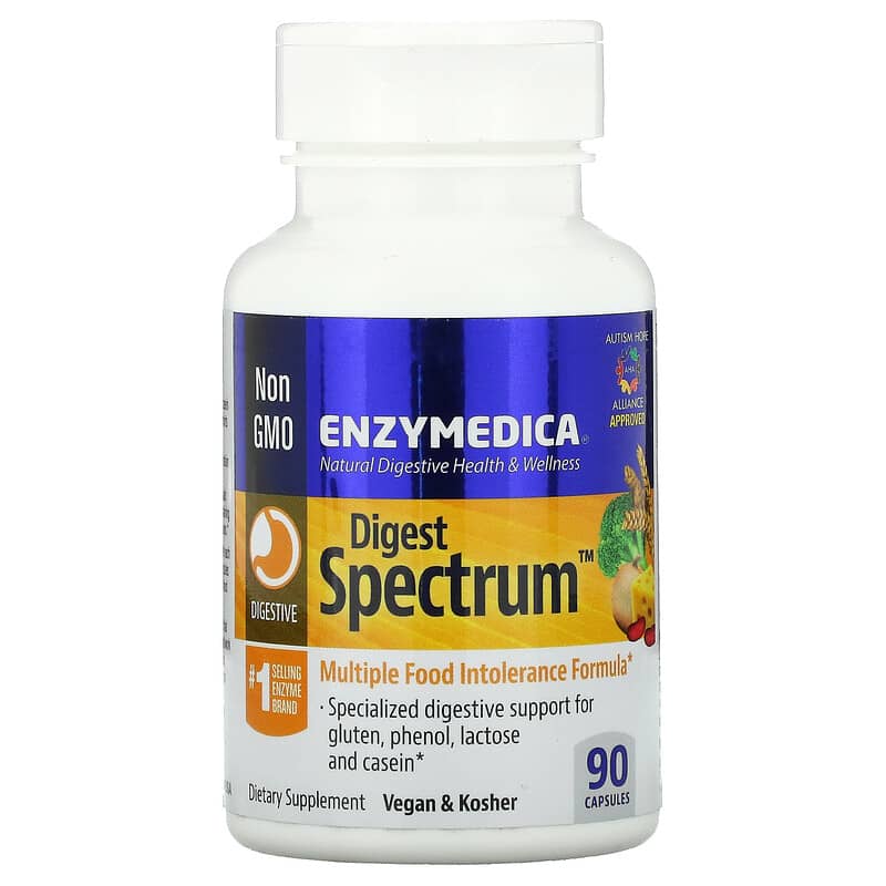 Enzymedica Digest Spectrum Complete Food Intolerance Formula 90 Capsules 670480291719