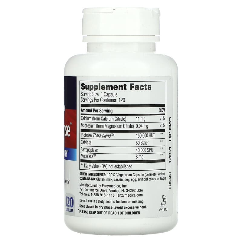 Enzymedica, Enzyme Defense, 120 Capsules 670480981405