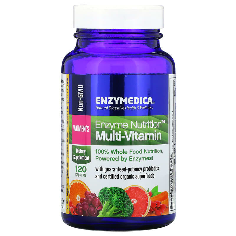 Enzymedica Enzyme Nutrition Multi-Vitamin Women's 120 Capsules 670480140116