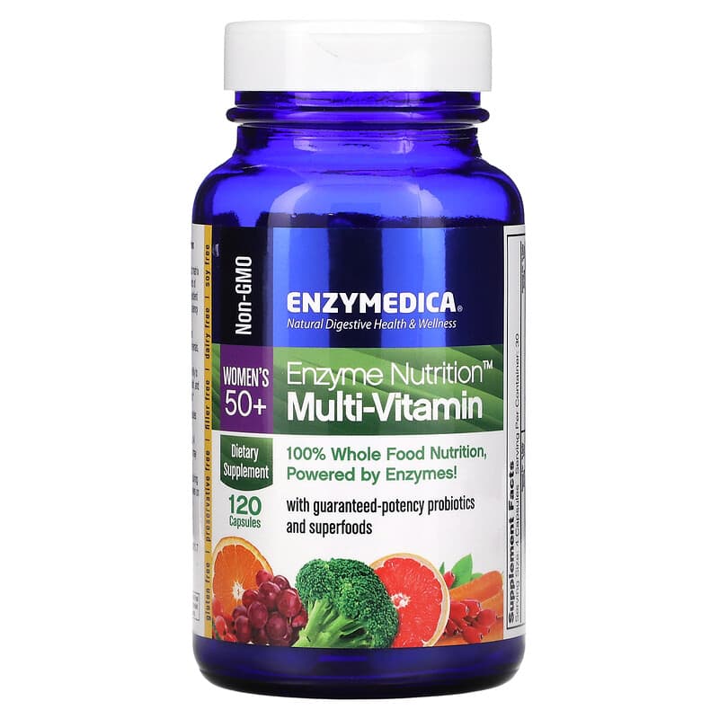 Enzymedica Enzyme Nutrition Multi-Vitamin Women's 50+ 120 Capsules 670480140215