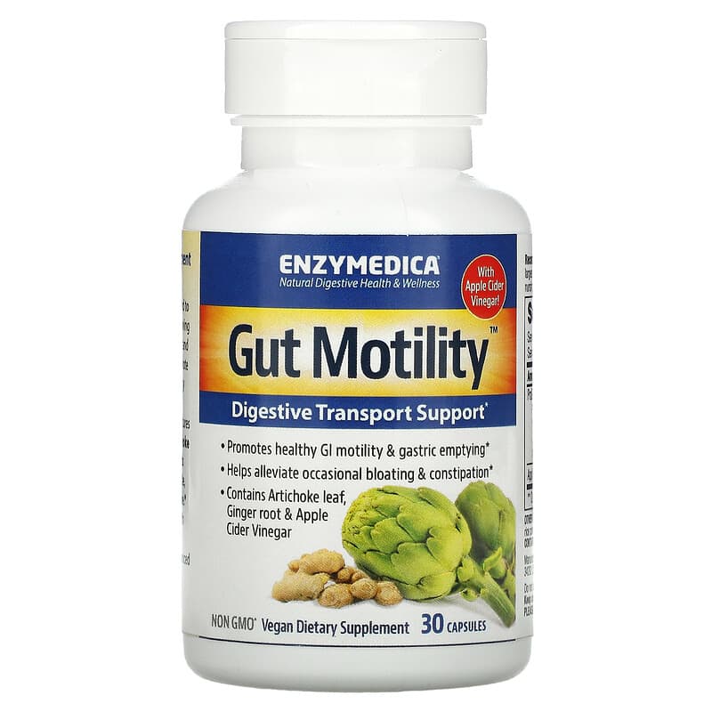 Enzymedica, Gut Motility, Digestive Transport Support, 30 Capsules 670480140567