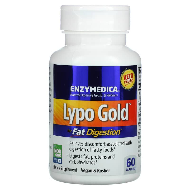 Enzymedica, Lypo Gold, For Fat Digestion, 60 Capsules 670480981306