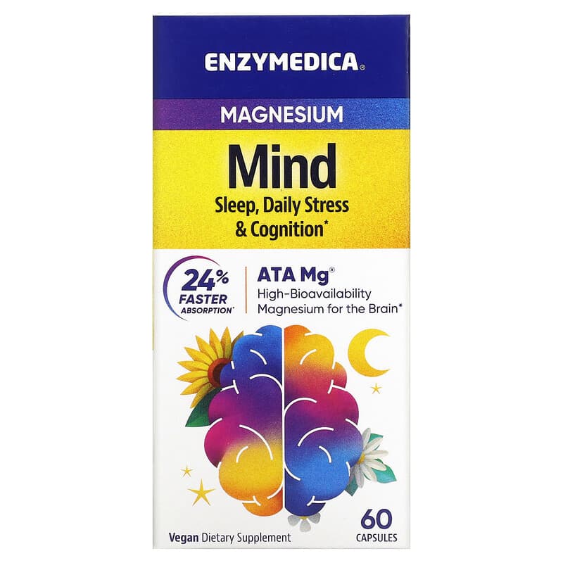 Enzymedica Magnesium Mind 60 Capsules 670480101193