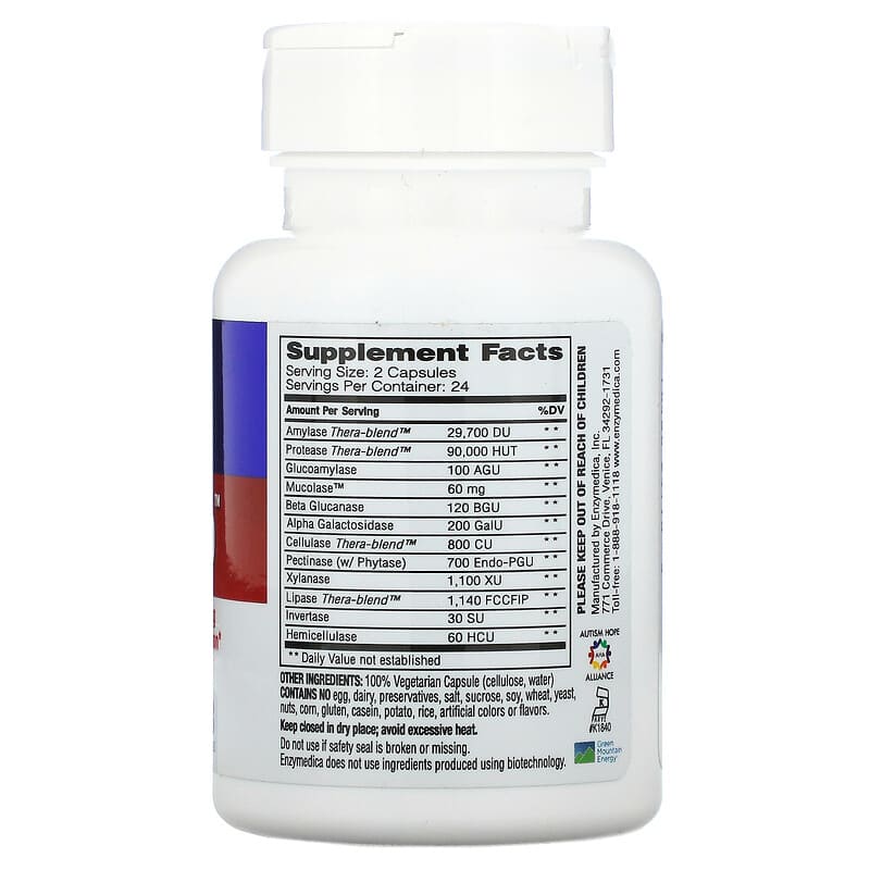 Enzymedica, MucoStop, 48 Capsules 670480241103