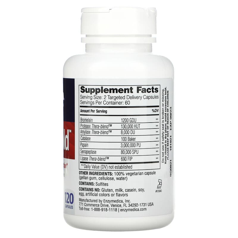 Enzymedica, Repair Gold, Muscle, Tissue, and Joint Function, 120 Capsules 670480290309