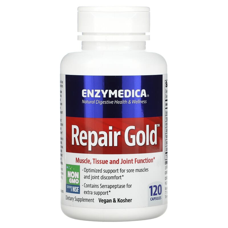 Enzymedica Repair Gold Muscle Tissue and Joint Function 120 Capsules 670480290309