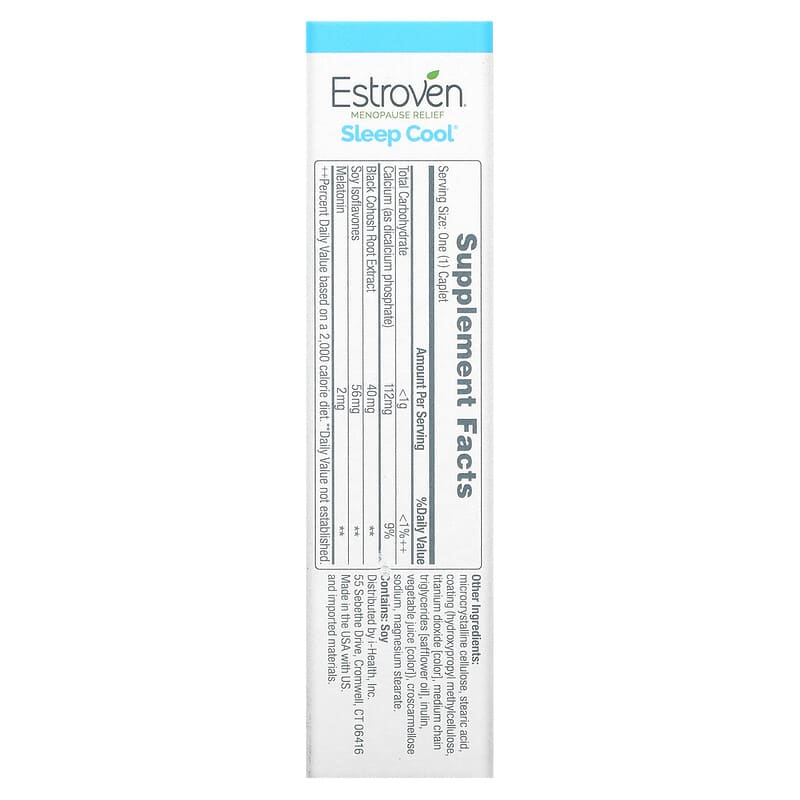 Estroven, Menopause Relief + Sleep Cool, 30 Caplets 92961040072