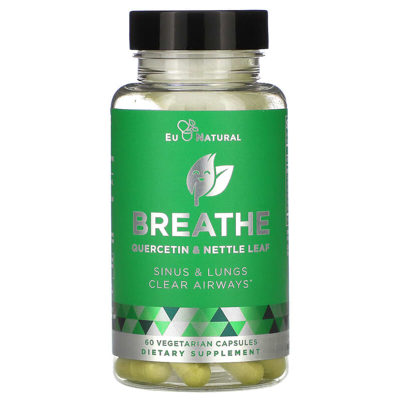 Eu Natural BREATHE Sinus & Lungs Respiratory Health 60 Vegetarian Capsules 855244008141