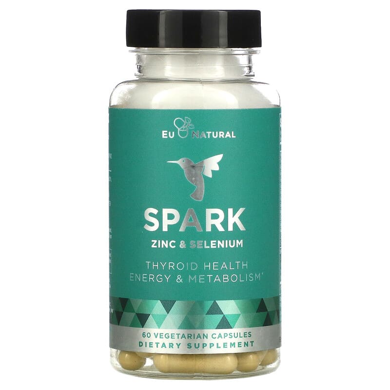 Eu Natural Spark Zinc & Selenium 60 Vegetarian Capsules 855244008189
