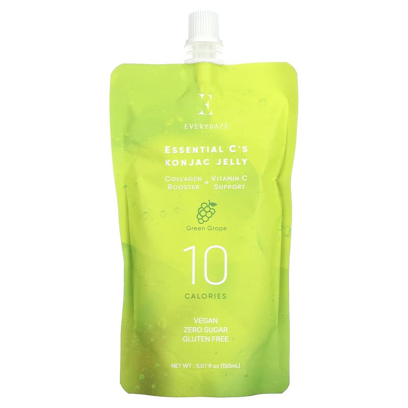 Everydaze Essential C's Konjac Jelly Green Grape 5.07 fl oz (150 ml) 8809432533320