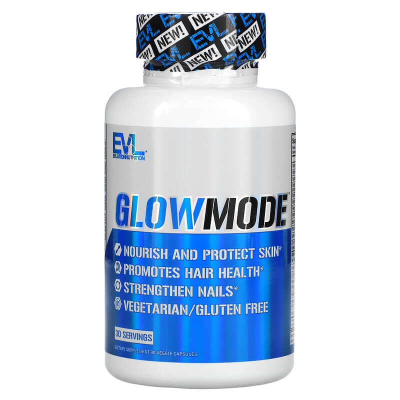 EVLution Nutrition GlowMode 30 Veggie Capsules 818901025752