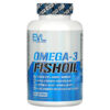EVLution Nutrition Omega-3 Fish Oil 120 Softgels 818901020269