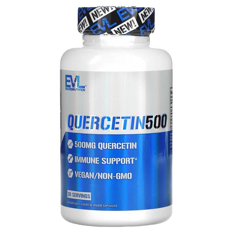 EVLution Nutrition Quercetin 500 500 mg 30 Veggie Capsules 818901027077