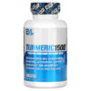 EVLution Nutrition Turmeric1500 Turmeric Curcumin with Bioperine 90 Veggie Capsules 818901020511
