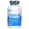 EVLution Nutrition Vitamin D3 5,000 IU 120 Softgels 818901023017